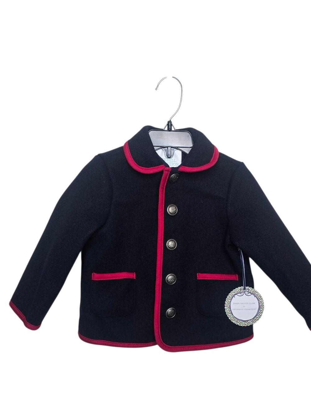 Edgehill Collection x Darby Fallon Clark Navy Blue Boys Blazer